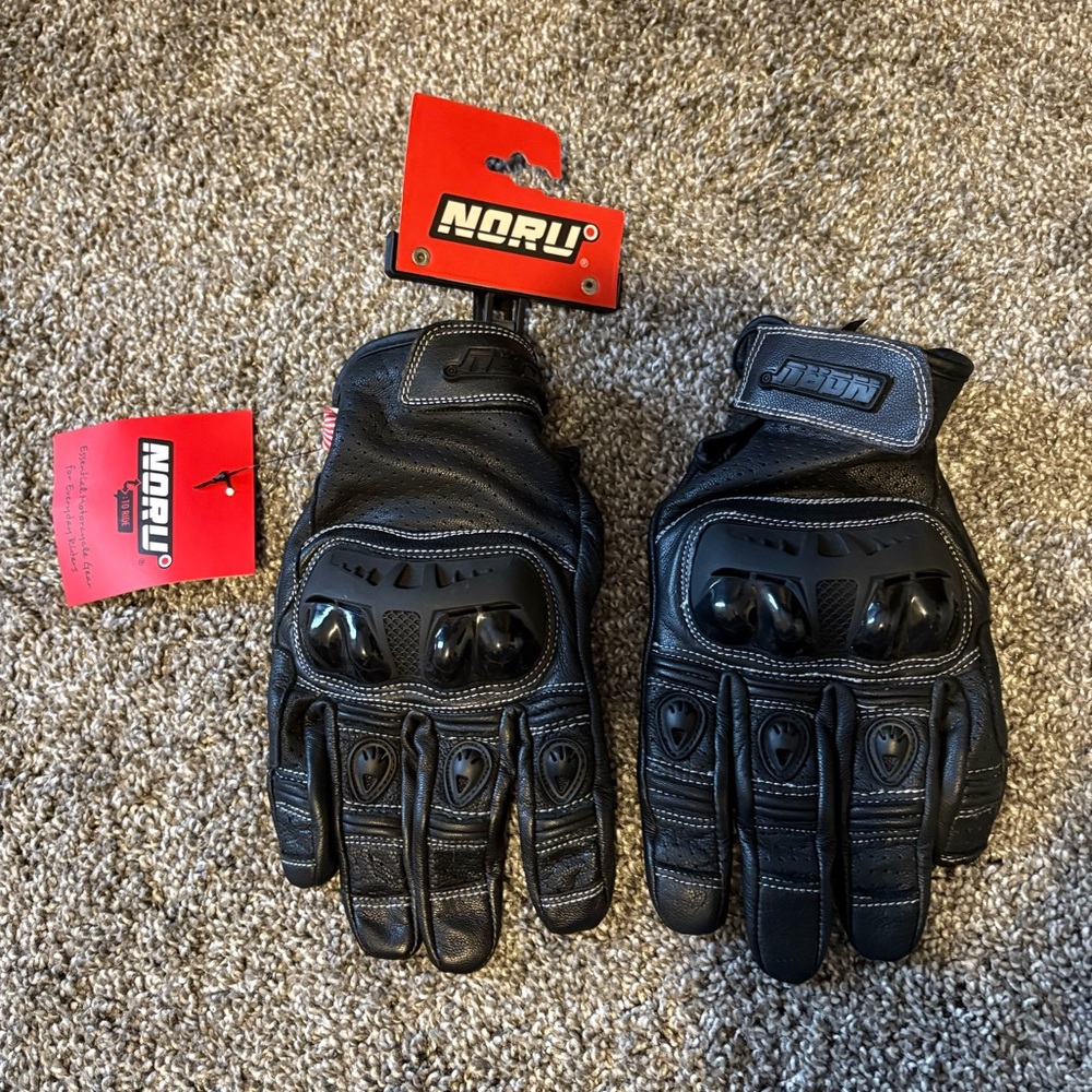 Noru Furo Motorcycle Gloves in Black XL